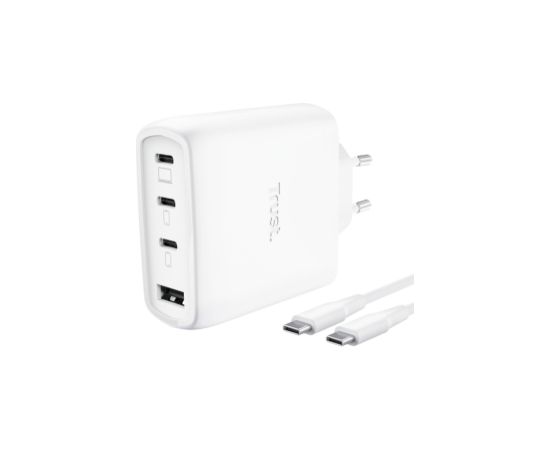 Lādētājs Trust Maxo 65W 4-port GaN White Зарядные устройства