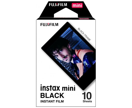 Fujifilm Instax Mini BLACK FRAME (10pl) Instant Film 54 x 86 mm Jaunumi - Datori