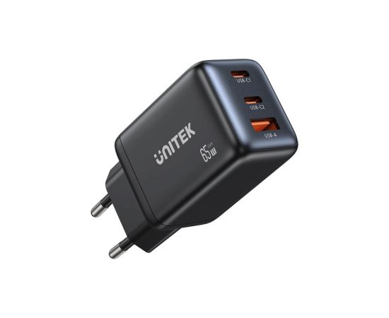 Unitek GAN 2xUSB-A, USB-C, PD 3.0, 65W mains charger Зарядные устройства