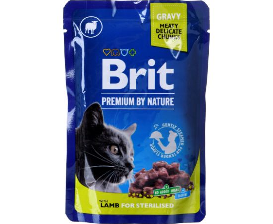 BRIT Premium By Nature Lamb for Sterilized 100g Консервы кошек