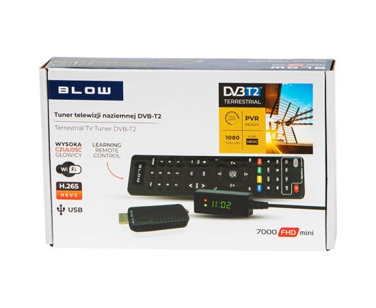 Tuner DVB-T2 BLOW 7000FHD MINI H.265 Jaunumi - Audio-Video