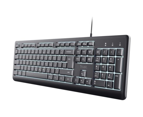 Trust Primo Beleuchtete keyboard Home/Office USB QWERTY US English Black Клавиатуры
