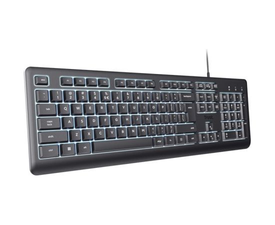 Trust Primo Beleuchtete keyboard Home/Office USB QWERTY US English Black Клавиатуры
