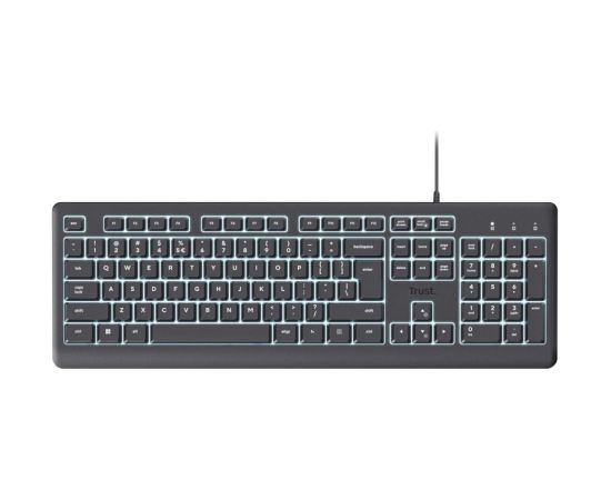 Trust Primo Beleuchtete keyboard Home/Office USB QWERTY US English Black Клавиатуры