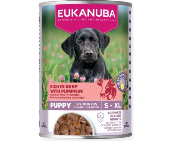 Eukanuba EUK DOG CAN LC PUP AB BEEF&PUMP 400G Suņu barība