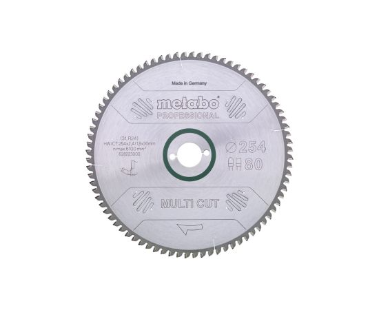 Griešanas disks kokam Metabo Multi cut; 305x2,8x30,0 mm; Z96; -5° Zāģripas