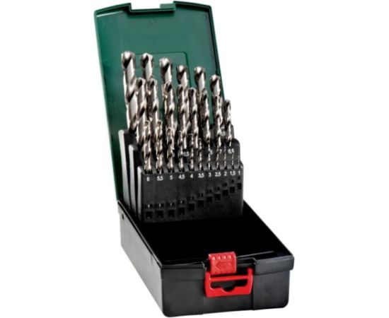 Urbju komplekts metālam Metabo HSS-G SP; 1 - 13 mm; 25 gab. Аксессуары для дрелей