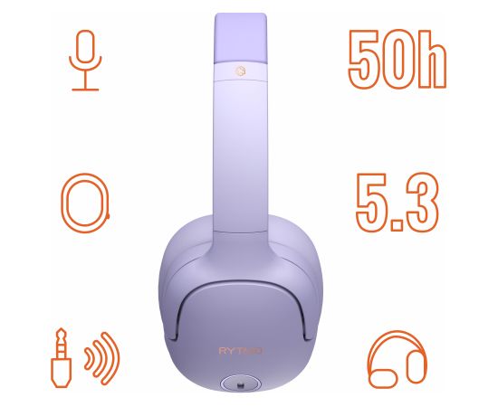 Manta HDP1001PU Rytmo Elegance Purple Austiņas