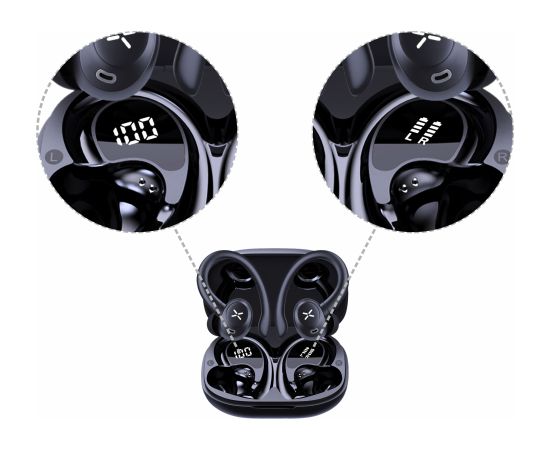 Manta MATWS012BK Rytmo Sport 2 Black Austiņas