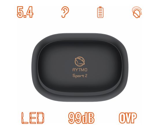 Manta MATWS012BK Rytmo Sport 2 Black Austiņas