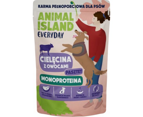 Animal Island ANIMAL ISLAND cielęcina pies 300g Suņu barība