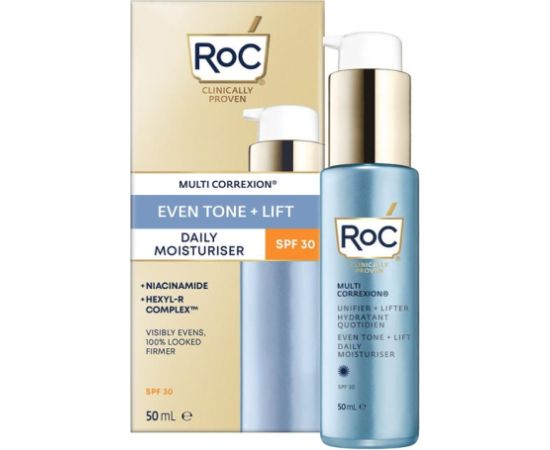 RoC Multi Correxion Even Tone Lift Daily Moisturiser SPF30 50 ml Ķermeņa kosmētika