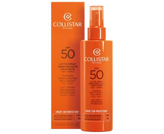 Collistar Tanning Moisturizing Milk Spray SPF50 200 ml Ķermeņa kosmētika