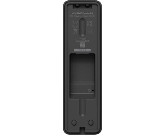 Ubiquiti Doorbell Lite - Compact PoE video doorbell with two-way audio and versatile mounting options, black. Вебкамеры