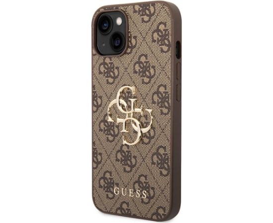 Guess 4G Big Metal Logo Back Case Защитный Чехол для Apple iPhone 15 Plus Чехлы - альтернативные