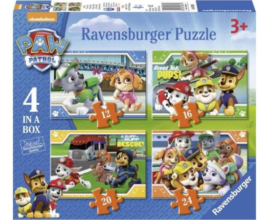 Ravensburger Puzzle 4in1 12/16/20/24 pieces - Paw Patrol Puzles