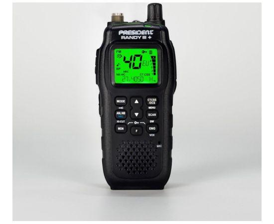 President Randy III Plus ASC AM/FM CB Portable Radio Black Радиостанции