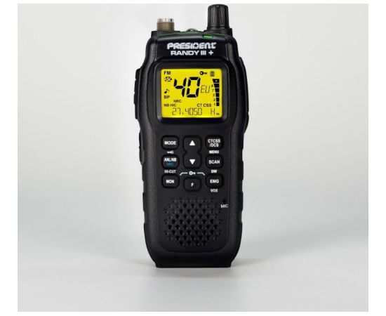 President Randy III Plus ASC AM/FM CB Portable Radio Black Радиостанции