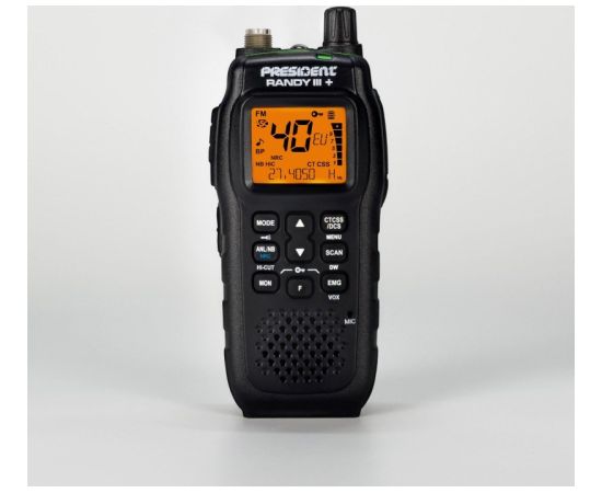 President Randy III Plus ASC AM/FM CB Portable Radio Black Радиостанции