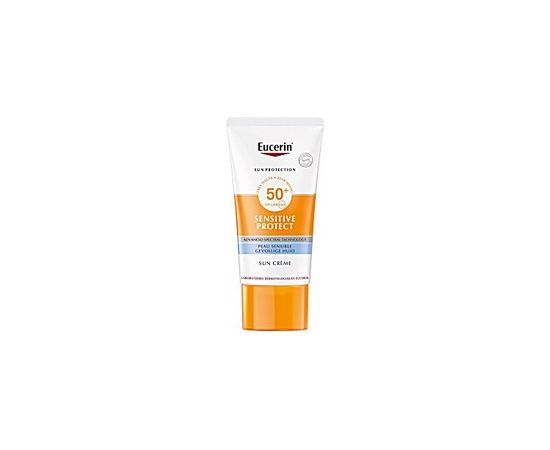 Eucerin Sensitive Protect Sun Cream SPF50+ - Ochranný krém na opalování na obličej 50ml Ķermeņa kosmētika