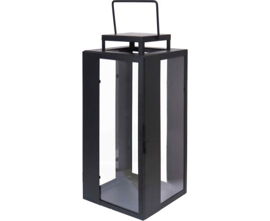 Artflow Laterna metāla Riga 20x20x35cm, melna Āra apgaismojums