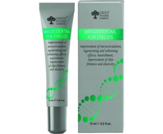 Eveline Cosmetics Eveline GREEN PHARM COSMETICS_Eyelids Mesococktail koktajl pod oczy 15ml Sejas kopšana