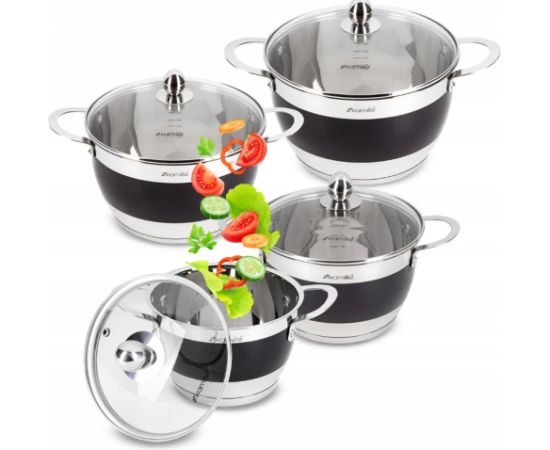 Katlu komplekts 4 gab. (2.0L, 2.7L, 3.6L, 5.9L), 5766, Kamille Katli