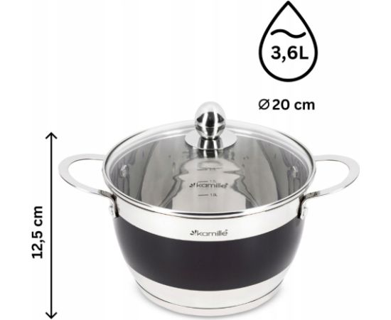 Katlu komplekts 4 gab. (2.0L, 2.7L, 3.6L, 5.9L), 5766, Kamille Katli