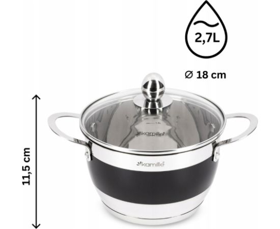 Katlu komplekts 4 gab. (2.0L, 2.7L, 3.6L, 5.9L), 5766, Kamille Katli