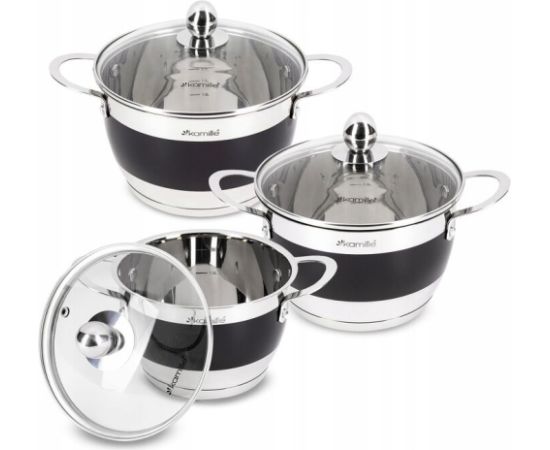 Katlu komplekts 3 gab. (2.0L, 2.7L, 3.6L), 5765, Kamille Katli