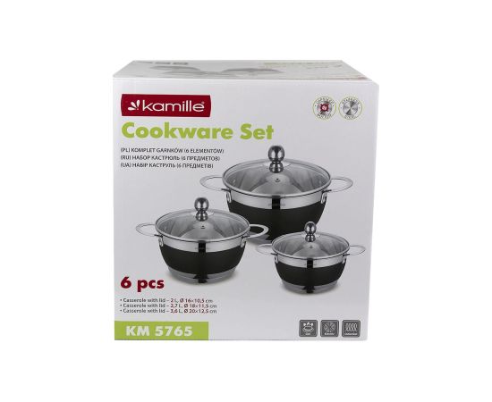 Katlu komplekts 3 gab. (2.0L, 2.7L, 3.6L), 5765, Kamille Katli