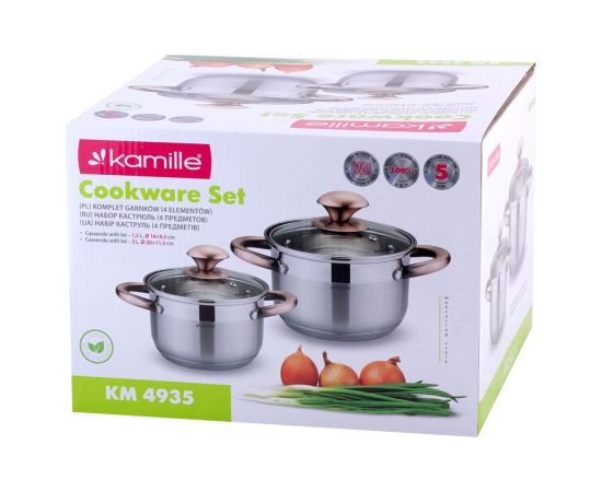 Katlu komplekts 2 gab. (1.5L, 3.0L), 4935, Kamille Katli