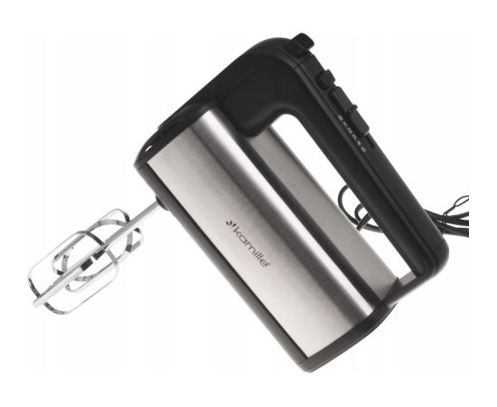 Rokas mikseris, 200W (5 ātrumi + TURBO), 6758, KAMILLE Mikseri