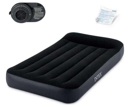 Piepūšamais matracis guļamvieta 191x99 cm vienguļamā gulta INTEX 64146ND Надувные кровати и матрасы, Подушки