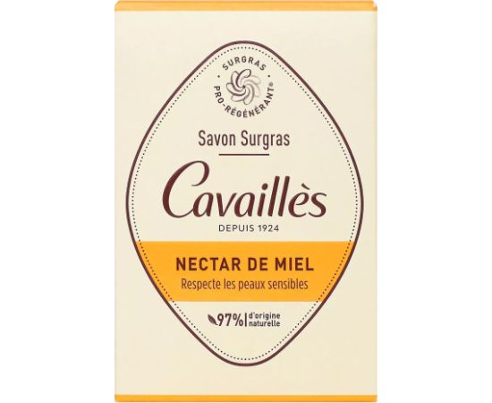 Roge Cavailles, Pro-Regenerating, Honey Nectar, Regenerating, Soap Bar, 100 g Šķidrās ziepes / ziepes