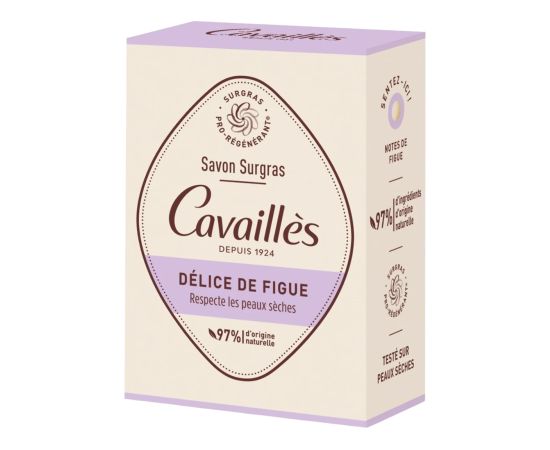 Roge Cavailles, Fig Delight, Hydrating, Soap Bar, 100 g Šķidrās ziepes / ziepes