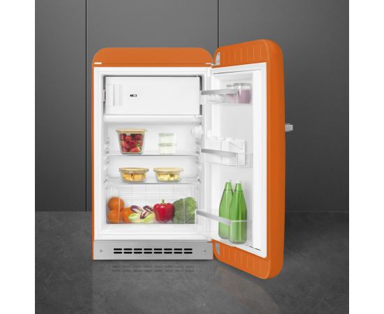 SMEG FAB10ROR6 Red 50's Style Ledusskapis Orange 97cm Ledusskapji
