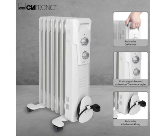 Electric oil filled radiator Clatronic Воздухонагреватели