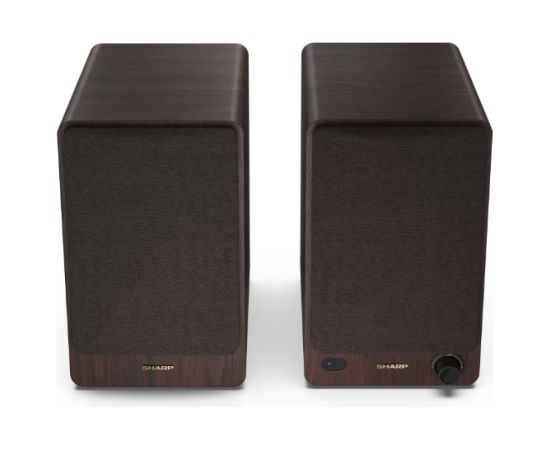 Sharp CP-SS30 Bookshelf Speakers, Brown Sharp Speakers CP-SS30(BR) Bookshelf 60 W Bluetooth Brown Wireless connection Bezvadu skaļruņi