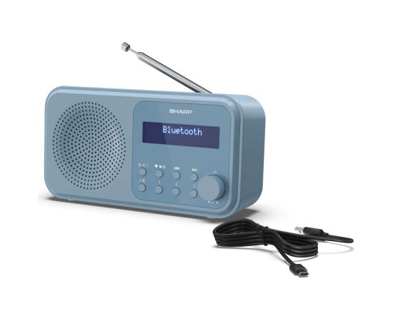 Sharp Tokyo Digital Radio DR-P420(BL) Bluetooth Blue Portable Wireless connection Bezvadu skaļruņi