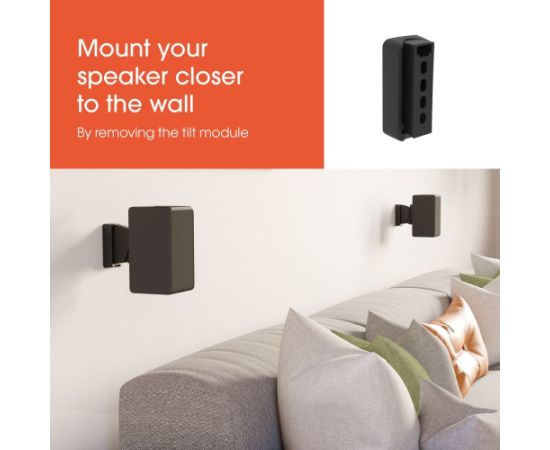 Vogels Wall mount SWM 3021 Universal Speaker Wall Mount Tilt, rotate Maximum weight (capacity) 5 kg Black Крепления для телевизоров