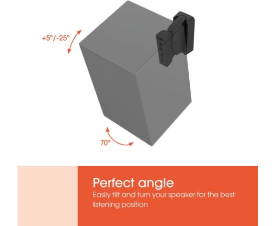 Vogels Wall mount SWM 3021 Universal Speaker Wall Mount Tilt, rotate Maximum weight (capacity) 5 kg Black Крепления для телевизоров