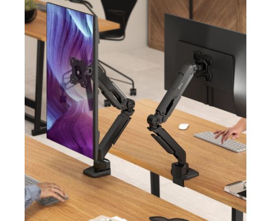 ONKRON G90-B Swivel and tilt desk mount for 13‘-34’ monitors, max. 10 kg, with rotation, black Крепления для телевизоров