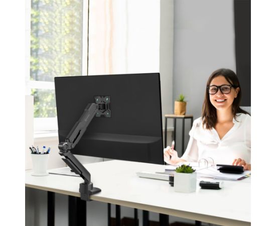 ONKRON G90-B Swivel and tilt desk mount for 13‘-34’ monitors, max. 10 kg, with rotation, black Крепления для телевизоров