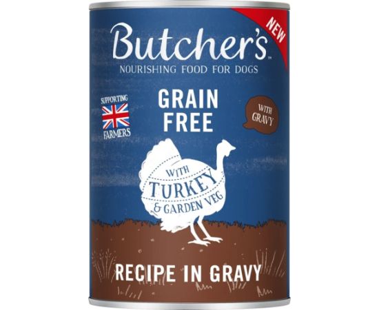 BUTCHER'S Original Recipe in gravy Turkey - Wet dog food - 400 g Suņu barība
