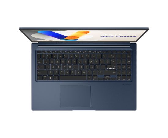 ASUS Vivobook 15 X1504VA-BQ4291 Core 5 120U 15.6"FHD IPS-level Panel 60Hz 250nits AG 16GB DDR5 SSD512 Intel Graphics WLAN+BT Cam 720p 42WHrs NoOS Quiet Blue Portatīvie datori