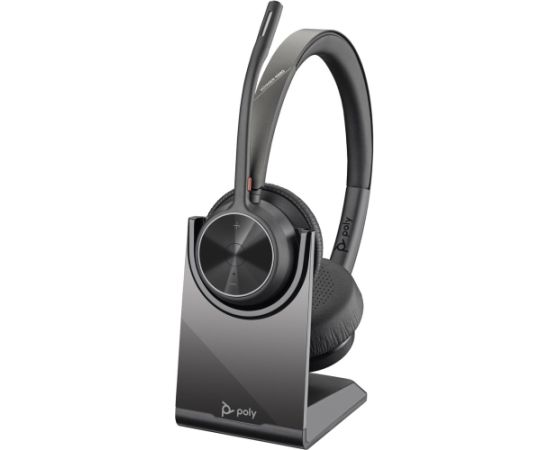 HP Poly Voyager 4320 UC Stereo USB-A Headset +BT700 USB-A Adapter +Charging Stand Наушники