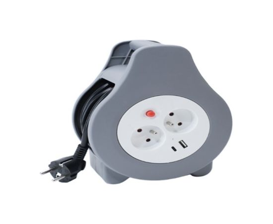 Montis Przedłużacz domowy zwijany z USB 10m MT188 2 AC outlet(s) Strāvas pagarinātāji