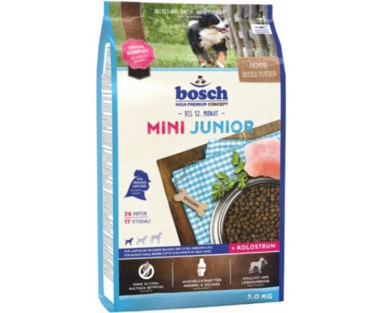 BOSCH Mini Junior - dry dog food - 3 kg Suņu barība