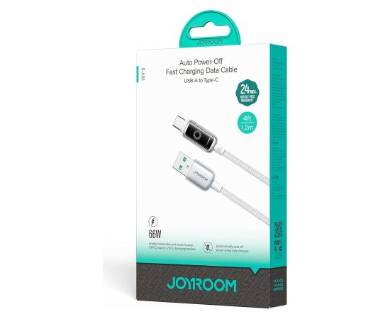USB кабель Joyroom S-A55 USB-A to USB-C 66W 1.2m белый Дата USB-кабели
